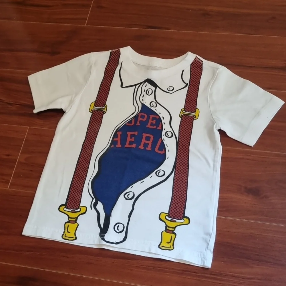 The Children's Place Graphic T-Shirt White Size 3T